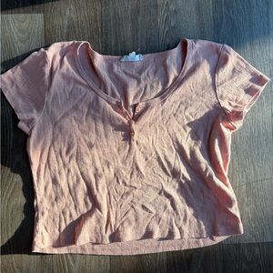 Pink Republic Peach Knit Top